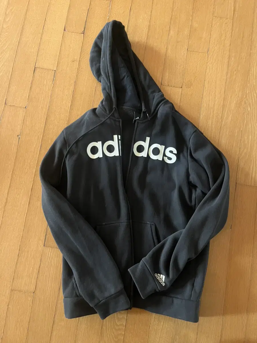 [M] ADIDAS 아디다스 중앙로고 후드집업